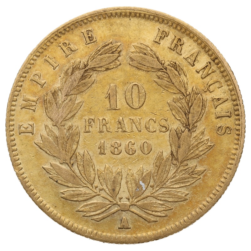 Acheter une pièce de 10 Francs Or Napoleon III Tête Nue  À partir de